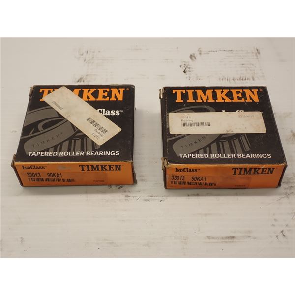 (2) Timken # 33013 90KA1 Bearings