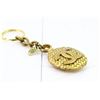 Image 2 : Chanel Gold-tone Metal Round Coco Mark Charm Keyholder