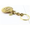 Image 3 : Chanel Gold-tone Metal Round Coco Mark Charm Keyholder