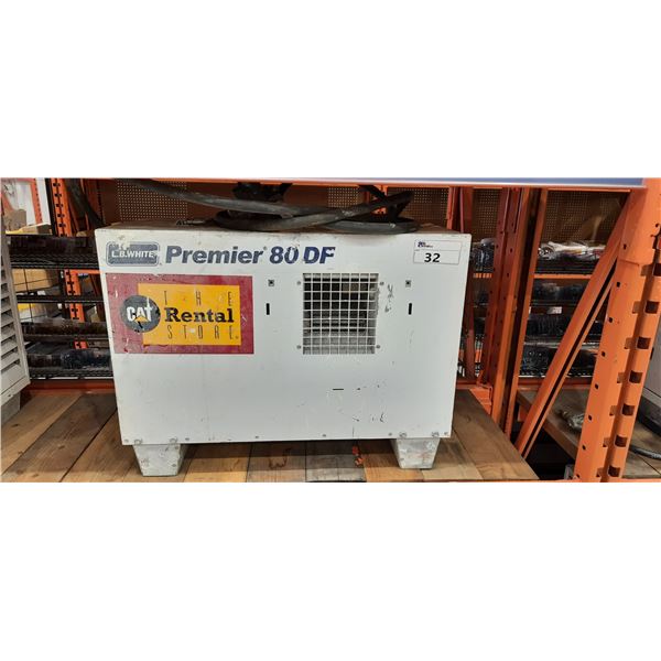 L.B. WHITE PREMIER 80 TEMPORARY PROPANE JOBSITE HEATER