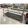 Image 2 : GREY 80"W X 36"D X 49"H METAL 6 SECTION MOBILE WIRE RACK