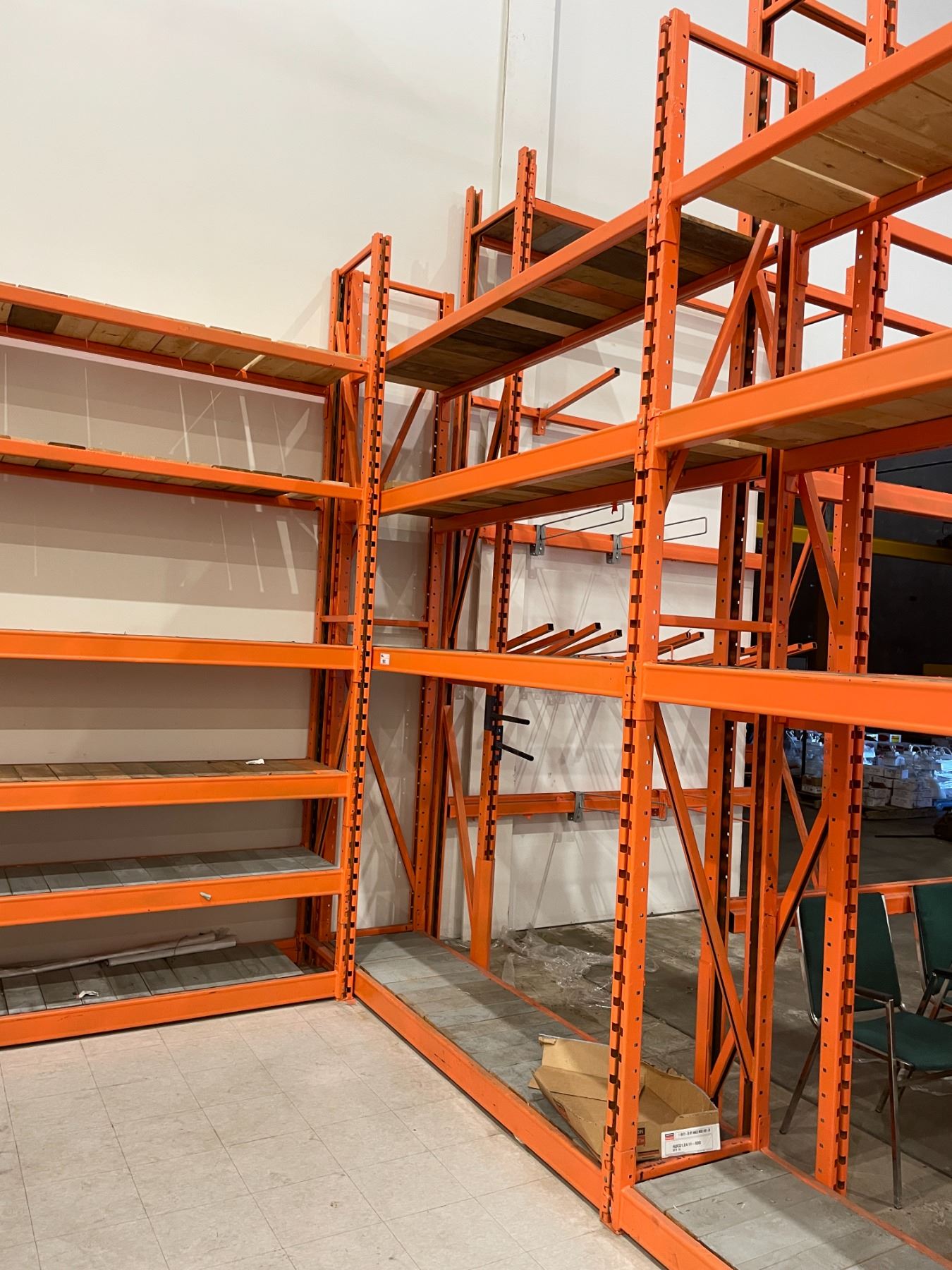 Orange Racking Parts 5 BAYS OF ORANGE 12' TALL 24