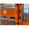 Image 3 : 2 BAYS OF ORANGE 12' TALL 24" DEPTH 8' WIDE CROSSBAR ADJUSTABLE INDUSTRIAL PARTS RACKING, 1 BAY OF