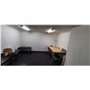 Image 2 : CONTENTS OF DRAFTING ROOM INCLUDING: DRAFTING TABLE, 2 BLACK DESK TABLE AND A STEEL CASE PLASTIC