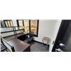 Image 2 : CONTENTS OF OFFICE INCLUDING: 2 L-SHAPE OFFICE DESK, 2 MOBILE OFFICE STACKING ARM CHAIRS, COMBO