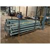 Image 2 : 15 - 9' TALL UPRIGHTS 48" DEPTH WITH APPROXIMATELY 50 8' 10" CROSSBARS AND ASSORTED PALLET RACKING