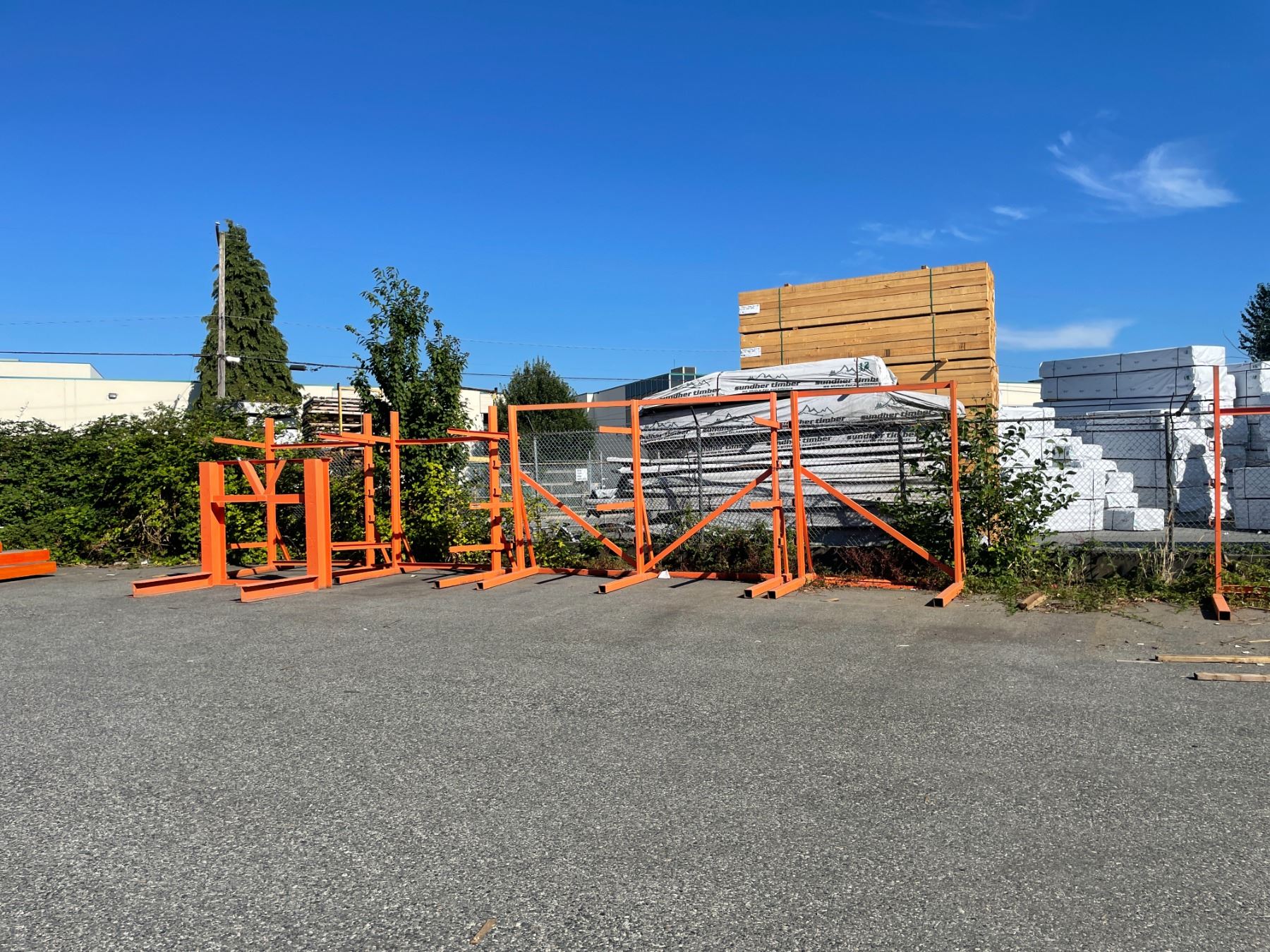 9 ORANGE STEEL ADJUSTABLE LIGHT DUTY MULTI TIER PRODUCT RACKS, & ORANGE ...