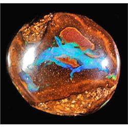 4.30ct RARE Eye-Catching Blue Bright Genuine Boulder Opal RETAIL $2650 (GEM-4941)