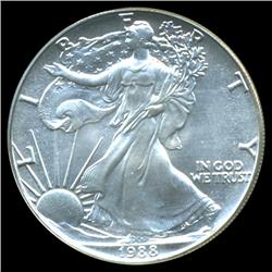 1988 Silver Eagle $1 Graded MS70 (COI-4035)