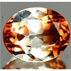 3.1ct RARE VVS Electric Oval Champagne Imperial Topaz Untreated RETAIL $3250 (GEM-4520)