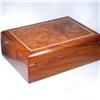 Image 2 : Inlaid Burl Box Handmade Rare Afzelia Wood (DEC-002)