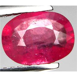 1.82ct RARE Top AAA  Pink Sapphire Nigeria VS Oval Cut  RETAIL $1650 (GEM-7218)