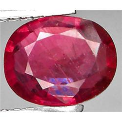 1.46ct RARE Top AAA Mozambique Rich Red Ruby VS Oval Cut  RETAIL $1350 (GEM-7167)