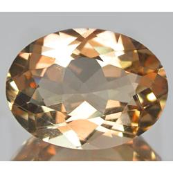 10.03ct RARE Fabulous  Imperial Topaz Oval Unheated VVS RETAIL $10100 (GEM-7037)