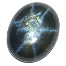 2.08ct RARE Oval Cabachon Blue Star Dffuion Sapphire RETAIL $1350 (GEM-7175)