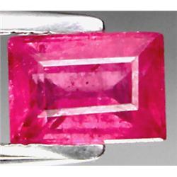 1.28ct RARE Top Pink Sapphire Nigeria VS Baguette Cut  RETAIL $1450 (GEM-7198)