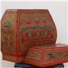 Image 2 : Burmese Red Laquerware Pagoda Shaped Storage Box (CLB-042)