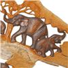 Image 3 : Hand Carved Lg. Teak Elephant Wall Hanging (ART-011)