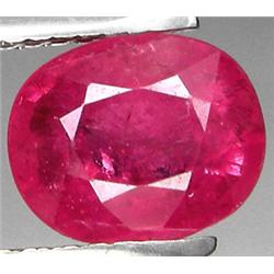 2.31ct RARE Top AAA Mozambique Pink Red Ruby VS Oval Cut  RETAIL $2175 (GEM-7130)
