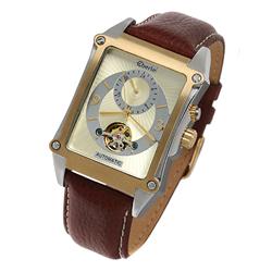 New Eberle Mens Tank Watch Retail $2595 (WAT-077)