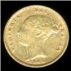Image 1 : 1883 Great Britain Gold 1/2 Soverign Hi Grade RARE (COI-625)