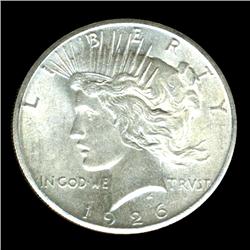 1926 Peace Dollar Choice BU RARE Double Die (COI-4059)