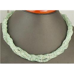 343ct 3 Rows AAA Gorgeous Natural Colombian Emerald Necklace 20" RETAIL $36500 (JEW-1157)