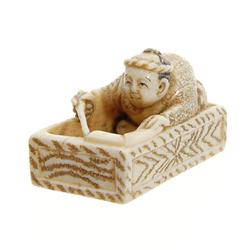 Antique Pre-Ban Carpenter Ivory Netsuke  (ANT-660)