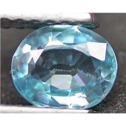 .86ct RARE Blinding Sea Foam Blue Zircon Untreated VS RETAIL $1250 (GEM-4564)