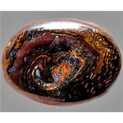 61.38ct RARE Oval Cab Multicolor 100%Natural Boulder Opal RETAIL $4850 (GEM-7365)