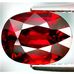 3.60ct RARE Best Red Spessartite Garnet Oval Untreated VS RETAIL $1550 (GEM-7818)