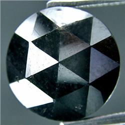 2.92ct RARE Excellent AAA Rose Cut Black Natural Diamond RETAIL $14000 (GEM-7801)