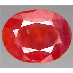 5.86ct RARE Oval Cut Orange Red Padparascha Sapphire Nigeria RETAIL $4350 (GEM-7349)