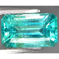 2.98ct RARE Octagon Cut Blue Green Natural Apatite VS RETAIL $1900 (GEM-7484)