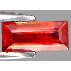 0.88ct RARE Baguette Cut Padparascha Sapphire Nigeria VS RETAIL $1000 (GEM-7603)