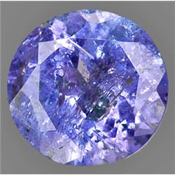 0.60ct VERY RARE  Round Cut Top AAA Blue Natural Tanzanite RETAIL $750 (GEM-7361)