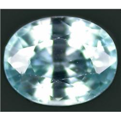 1.10ct RARE Awesome  Sea Foam Blue Zircon Unheated CAMBODIA VS RETAIL $975 (GEM-7696)
