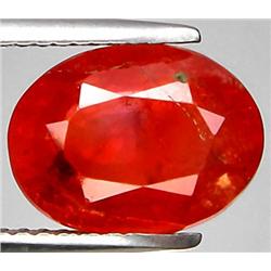 4.03ct RARE Oval Cut Orange Red Padparascha Sapphire Nigeria VS RETAIL $3500 (GEM-7553)