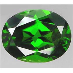 2.15ct VERY RARE Oval Portuguese Cut Forest Green Chrome Diopside RETAIL $5150 (GEM-7341)