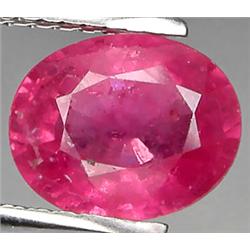  2.16ct RARE Top AAA Pink Red Ruby Mogok VS Oval Cut RETAIL $1950 (GEM-7479)