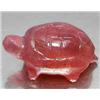 Image 1 : 10.95ct Hand Carved Pinkish Red Ruby Turtle  RETAIL $1050 (GEM-7491)
