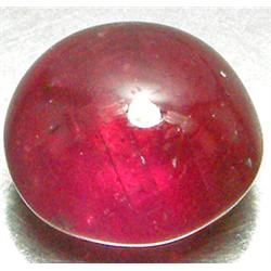 4.73ct RARE Round Cab Top AAA Rich Red Ruby Mogok VS RETAIL $5200 (GEM-7383)