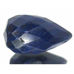 60ct Faceted Cut Rich Blue Sapphire Gem Briolette RETAIL $4500 (GEM-7742)