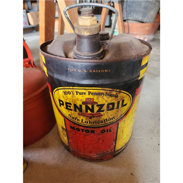 VINTAGE PENNZOIL FUEL CAN