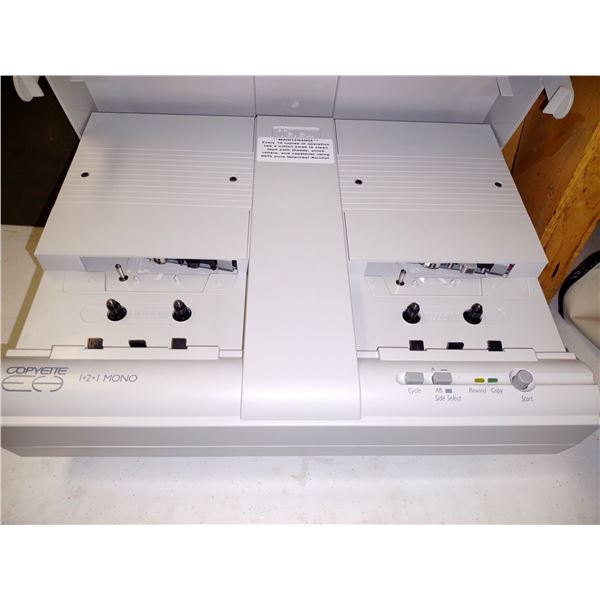 LIKE-NEW TELEX COPYETTE 1 2 1 MONO CASSETTE DUPLICATOR