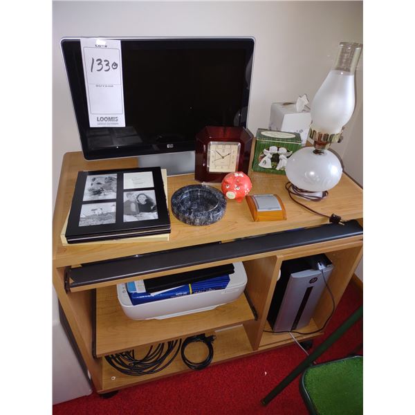 COMPUTER AND DESK, ETC.