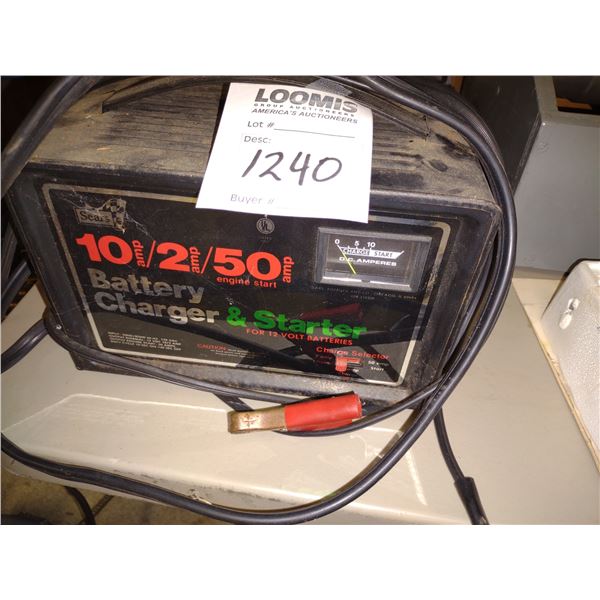 SEARS BATTERY CHARGER AND STARTER