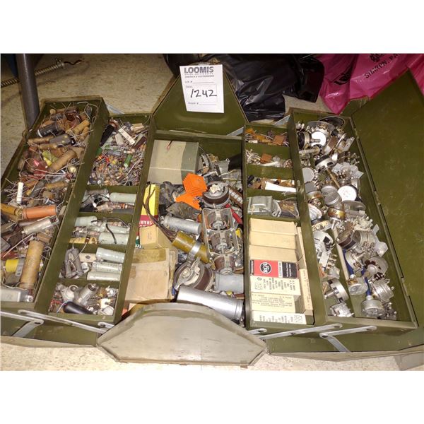 TOOL BOX FULL OF SMALL ASSORTED TOOLS