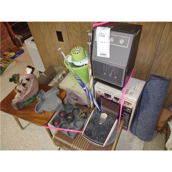 LOT W/ HEATER, ICE CREAM MAKER, ETC.