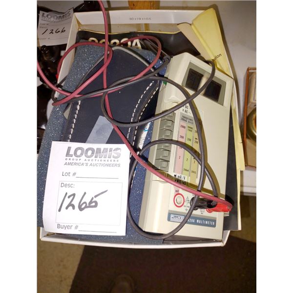 PHOTOELECTRIC TACHOMETER & FLUKE 8020A DIGITAL MULTI-METER